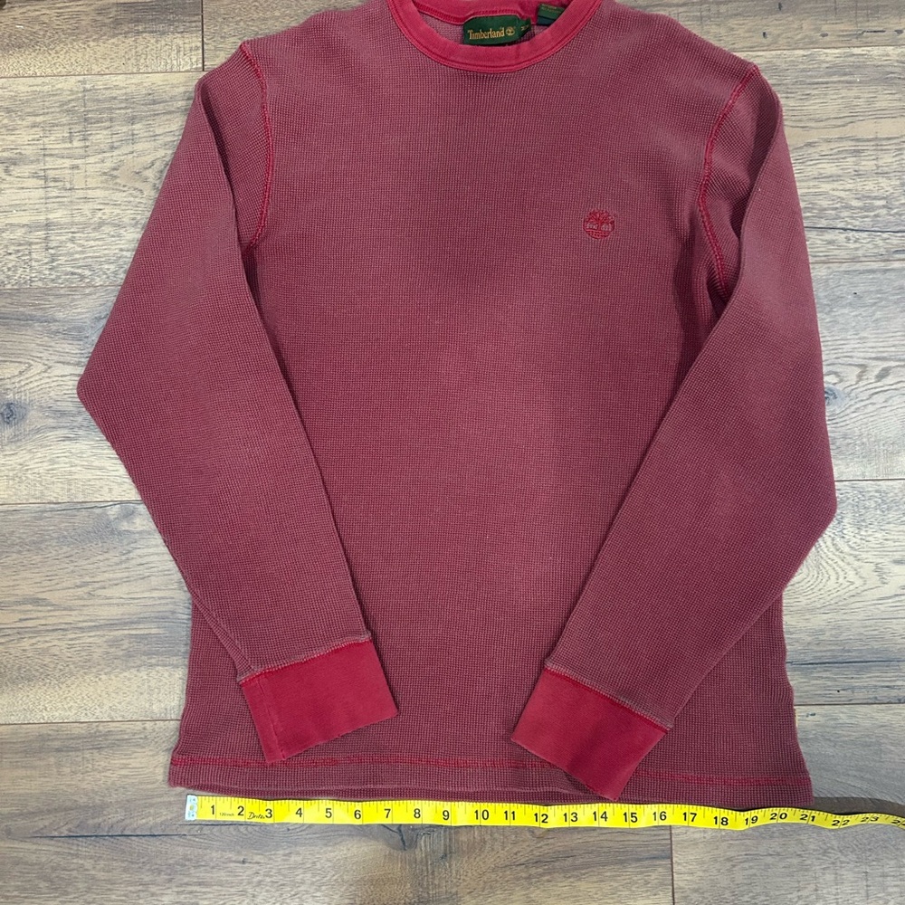 Timberland Men's Burgundy Crewneck Knit Sweater